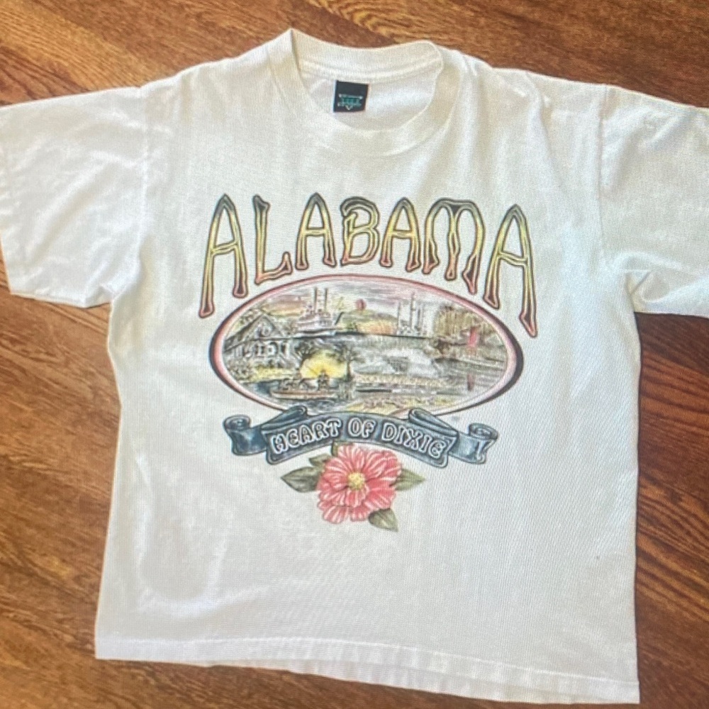 Delta White Alabama Heart of Dixie Kids T-Shirt